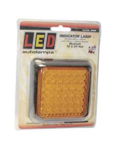 LED-bakljus 12/24V, blinker, 100x100mm