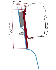 Fiamma markisadapter F45 Ford Custom Nugget <2023
