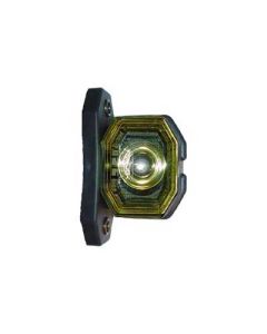 LED-markeringsljus med gummistjälk, klar/röd