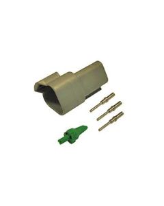 Deutsch DT 3-pin. 0,5 - 1,5mm2 kontaktserie hane/hona