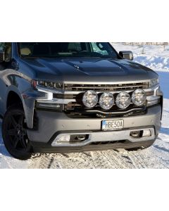 Q-LIGHT Chevrolet Silverado 1500 High Country 19-22 extraljusfäste (extraljusbåge) för 4st lampor