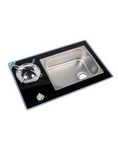 Spis-/diskkombination – Vanstream 1 brännare med säkerhetsglas