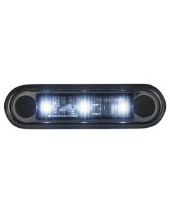 Optibeam Dark Phantom vit markeringslampa, infälld montering, 0,5 m, ADR