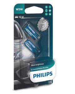 T10 W5W Philips X-tremeVision Pro150 Lampor +150%