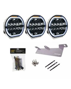 W-Light Fury 9'' White LED-Extraljuspaket 3-Pack