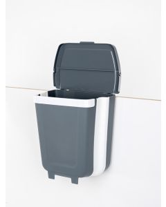 Soptunna Hopfällbar hängande med lock, 8 liter