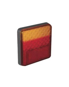 LED-bakljus 12V/24V, 100x100mm ADR-godkänd