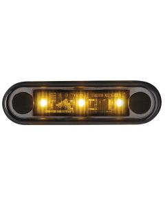Optibeam Dark Phantom markeringsljus gul infälld, 0,5 m, ADR