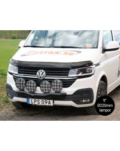 Q-LIGHT VW Transporter 20-24 extraljusfäste (extraljusbåge) för 4st lampor
