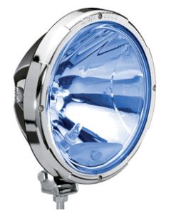 Hella 3003 extraljus kromsarg, blått glas